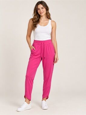 Halara Pink Drawstring Athletic Joggers Women’s L